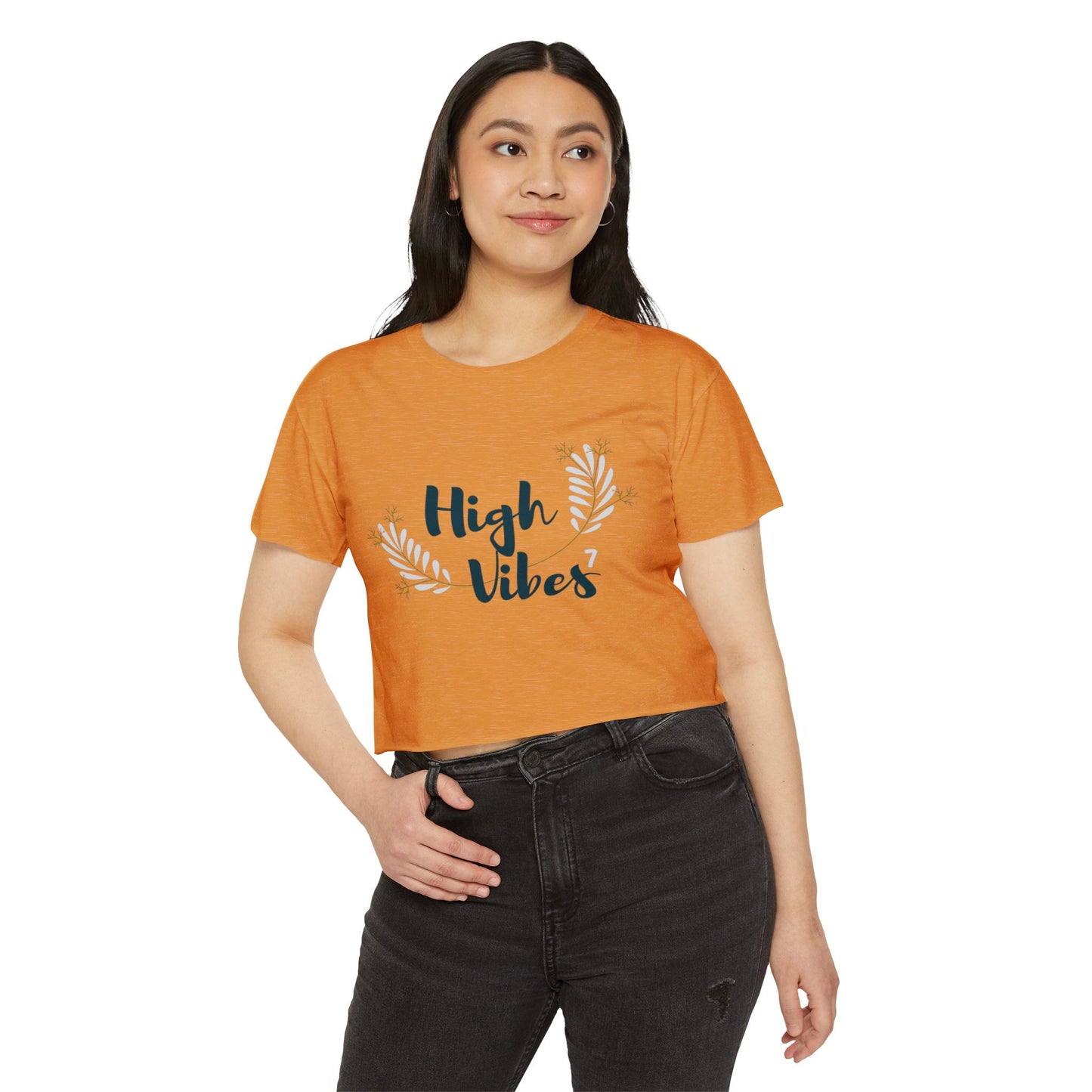 High Vibes Women's Festival Crop Top - Stylish and Comfortable Summer Tee