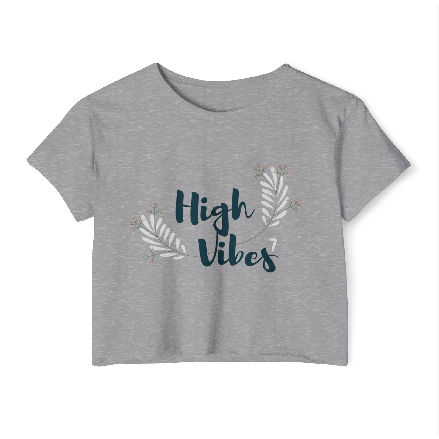 High Vibes Women's Festival Crop Top - Stylish and Comfortable Summer Tee