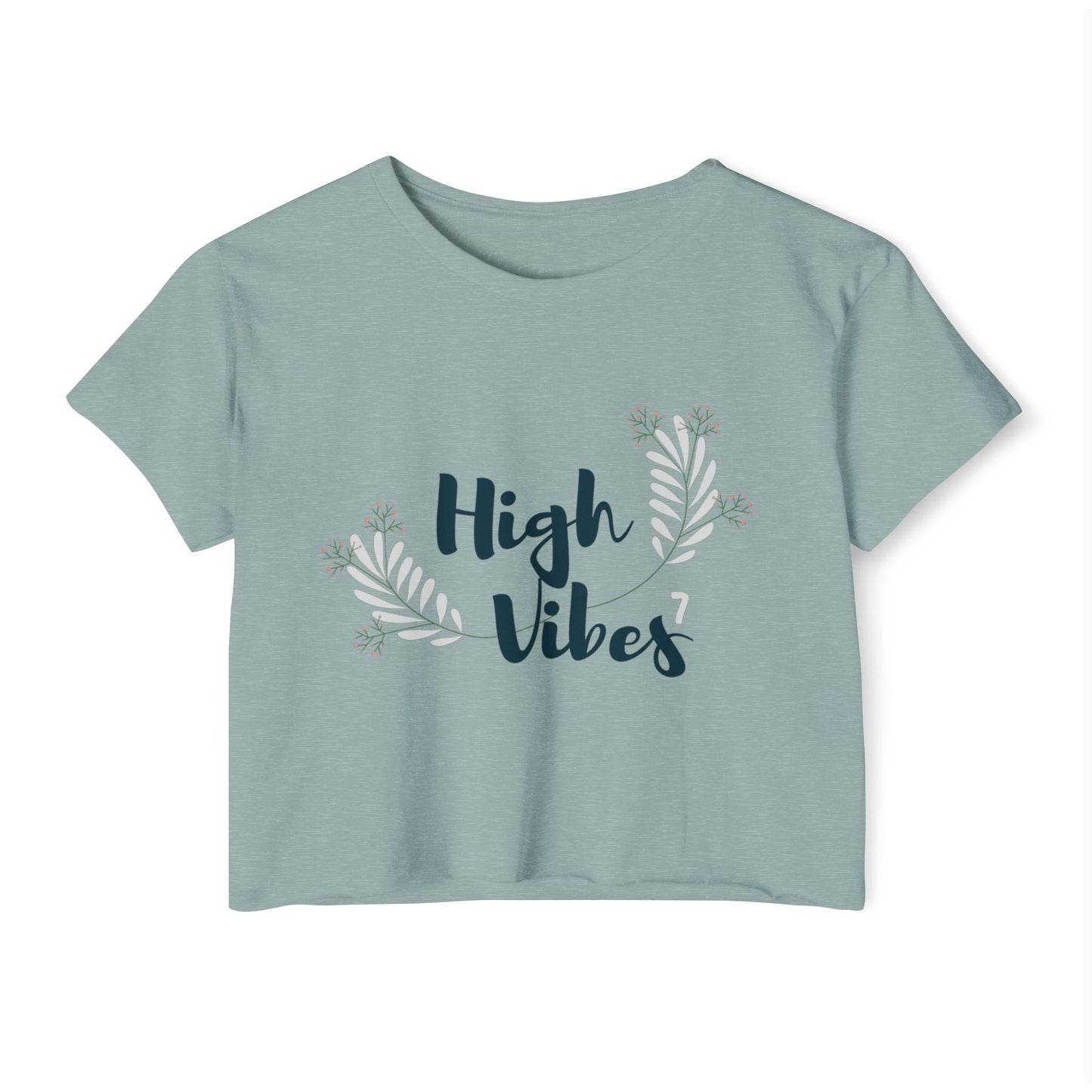 High Vibes Women's Festival Crop Top - Stylish and Comfortable Summer Tee
