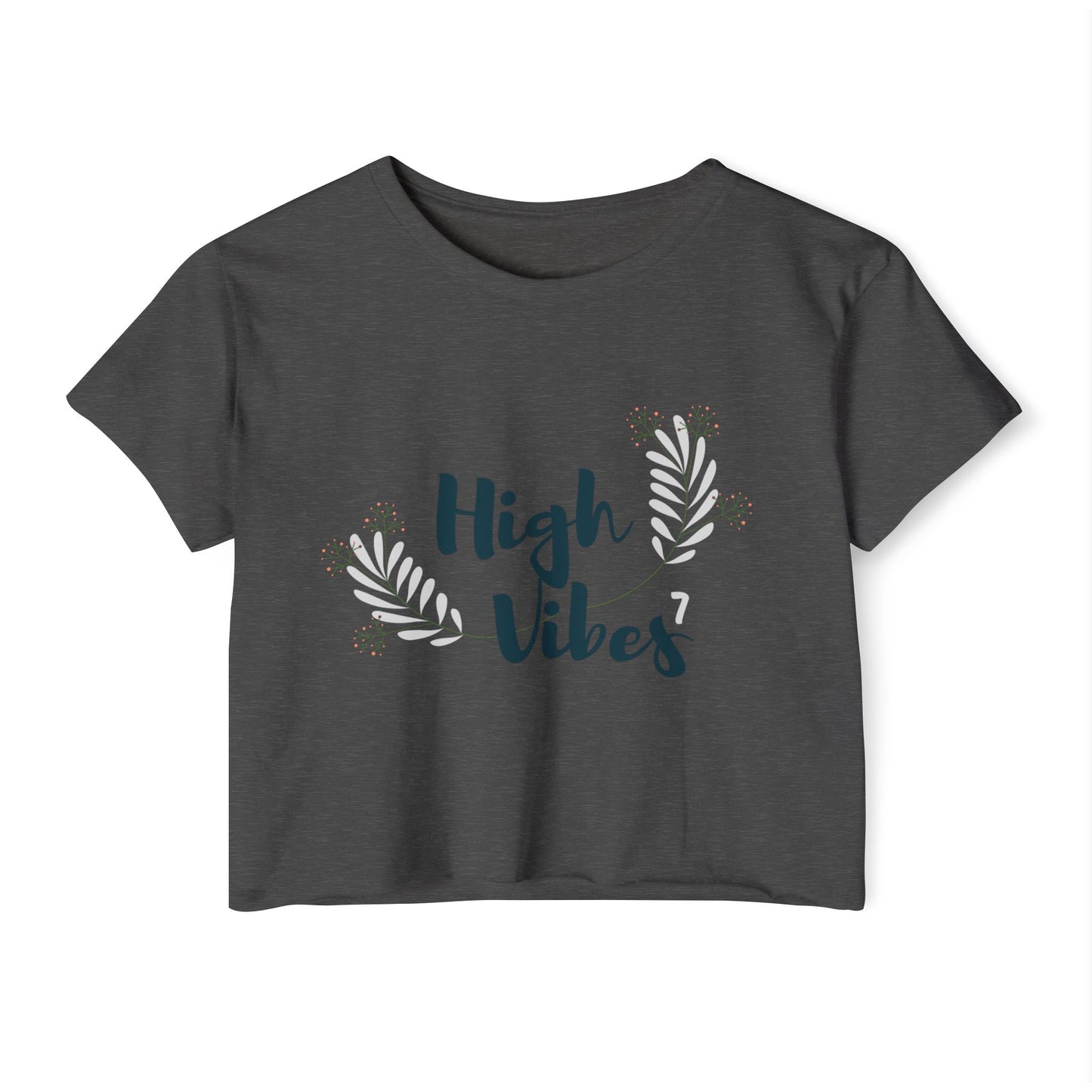 High Vibes Women's Festival Crop Top - Stylish and Comfortable Summer Tee