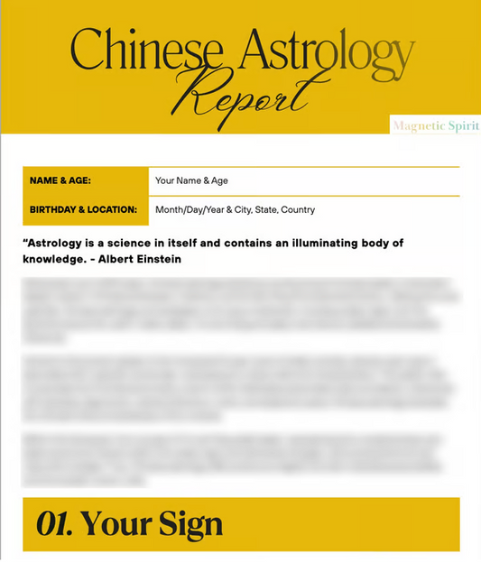 Chinese Astrology Report