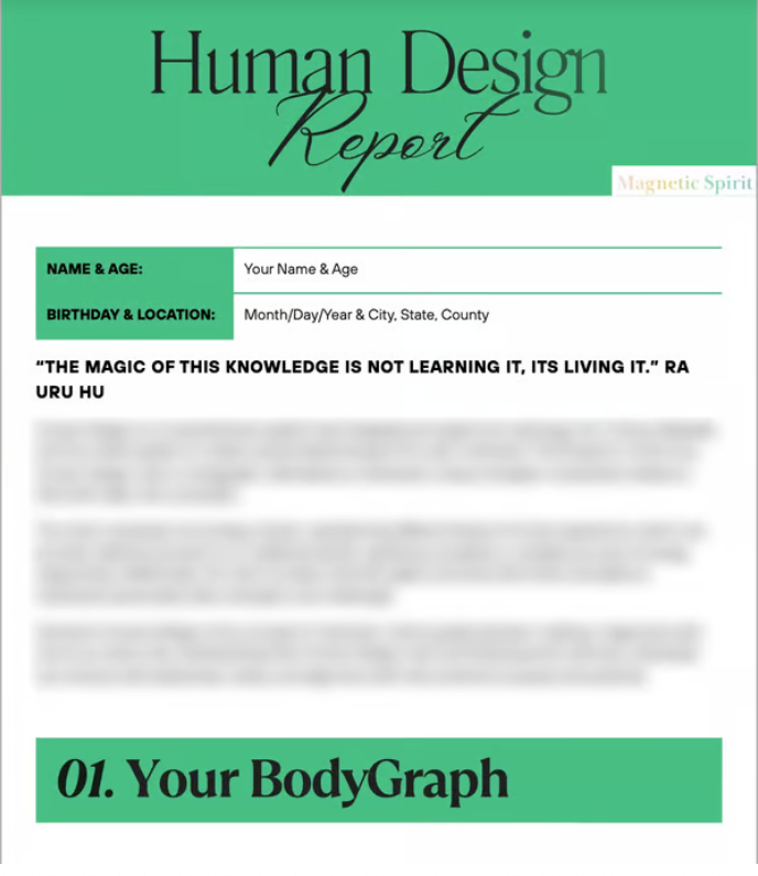 Human Design Report