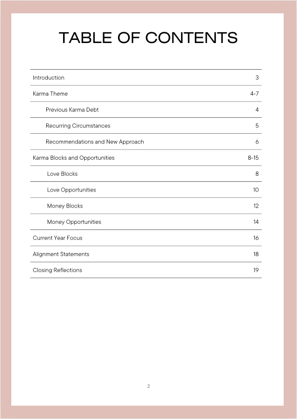 Karma Clarity Report